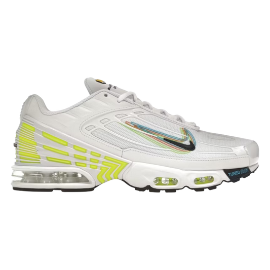 NikeAir Max Plus 3 '3D Swoosh - White Volt'