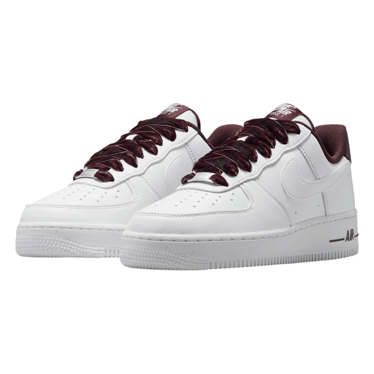 Nike Air Force 1 Low Velvet Lace Burgundy Crush