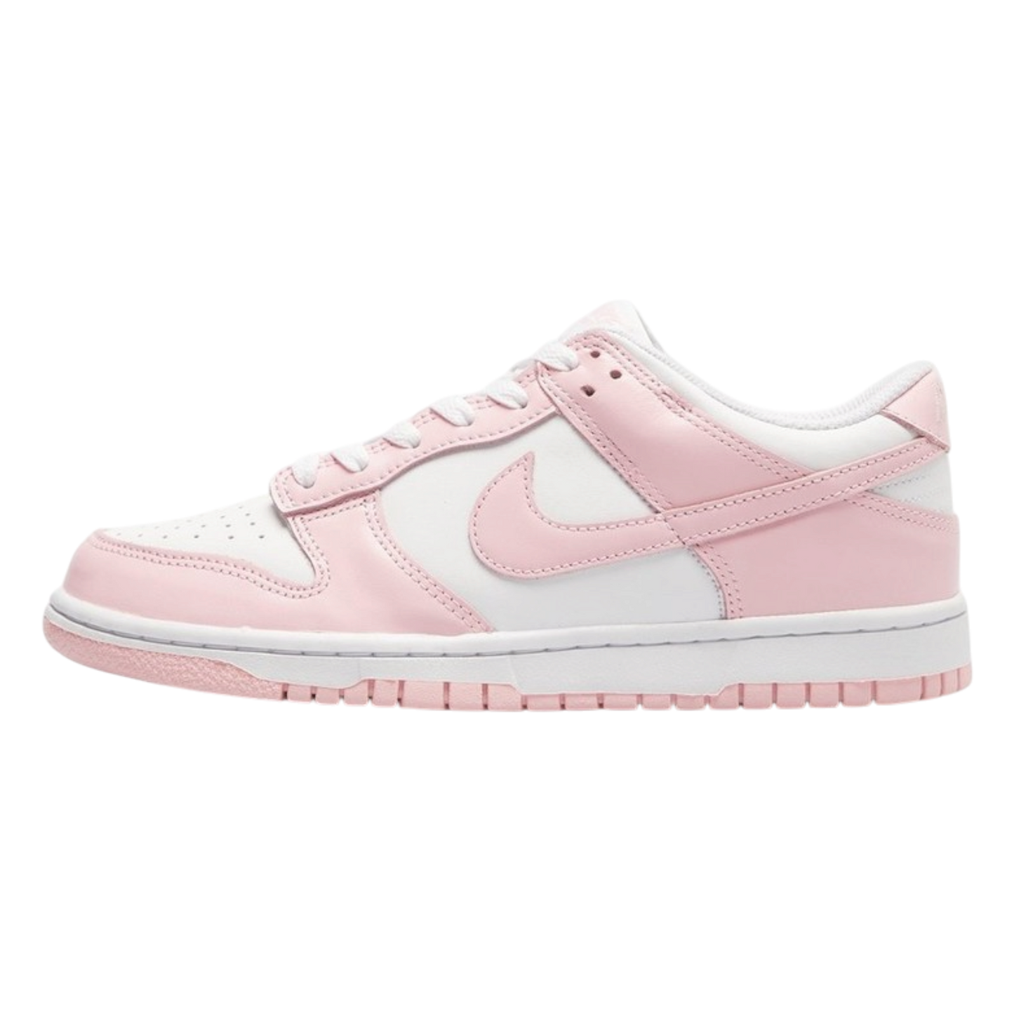 NIKE DUNK LOW " WHITE/MED SOFT PINK-WHITE-WHITE"