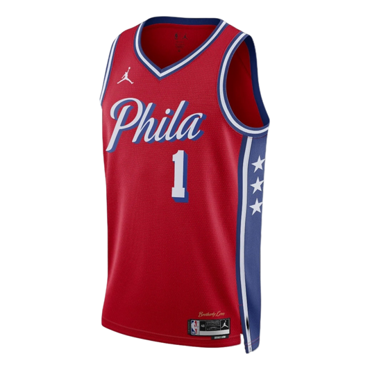 James Harden Philadelphia 76ers Statement Edition Jordan Dri-FIT NBA Swingman Jersey Red