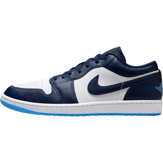 AIR JORDAN 1 LOW "MIDNIGHT NAVY/UNIVERSITY BLUE"