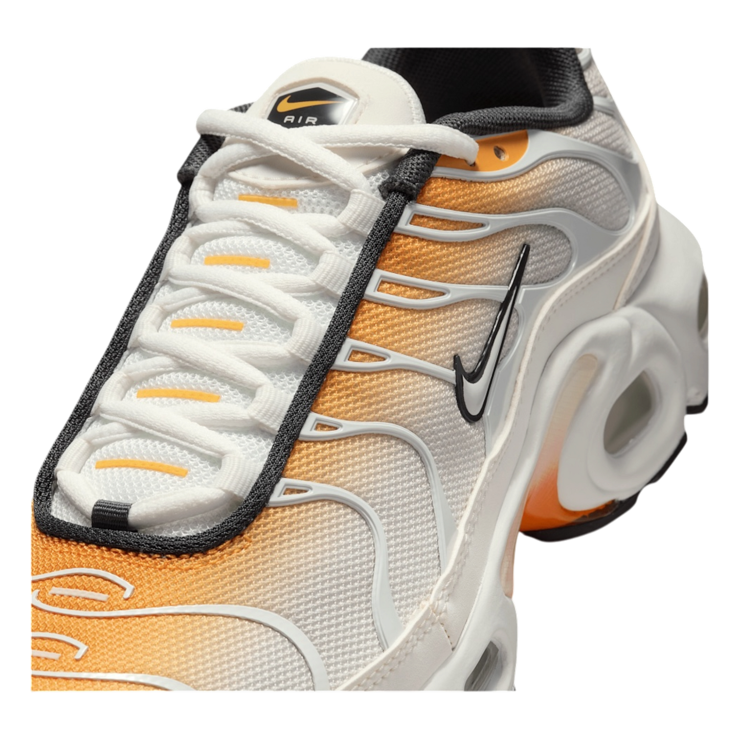 NIKE AIR MAX PLUS ORANGE PEEL SUMMIT WHITE ANTHRACITE VAST GREY