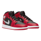 JORDAN 1 MID GYM RED BLACK WHITE