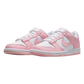 NIKE DUNK LOW " WHITE/MED SOFT PINK-WHITE-WHITE"