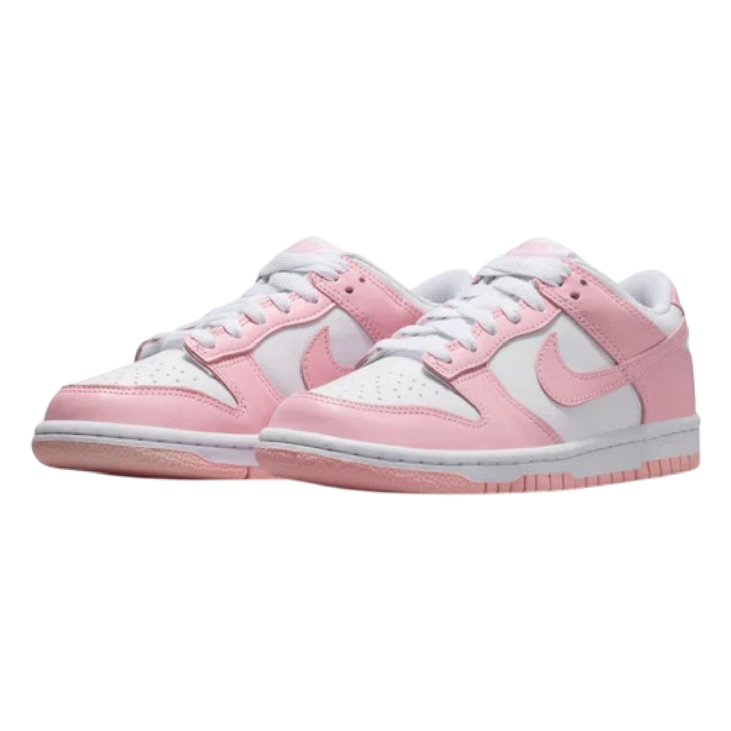 NIKE DUNK LOW " WHITE/MED SOFT PINK-WHITE-WHITE"