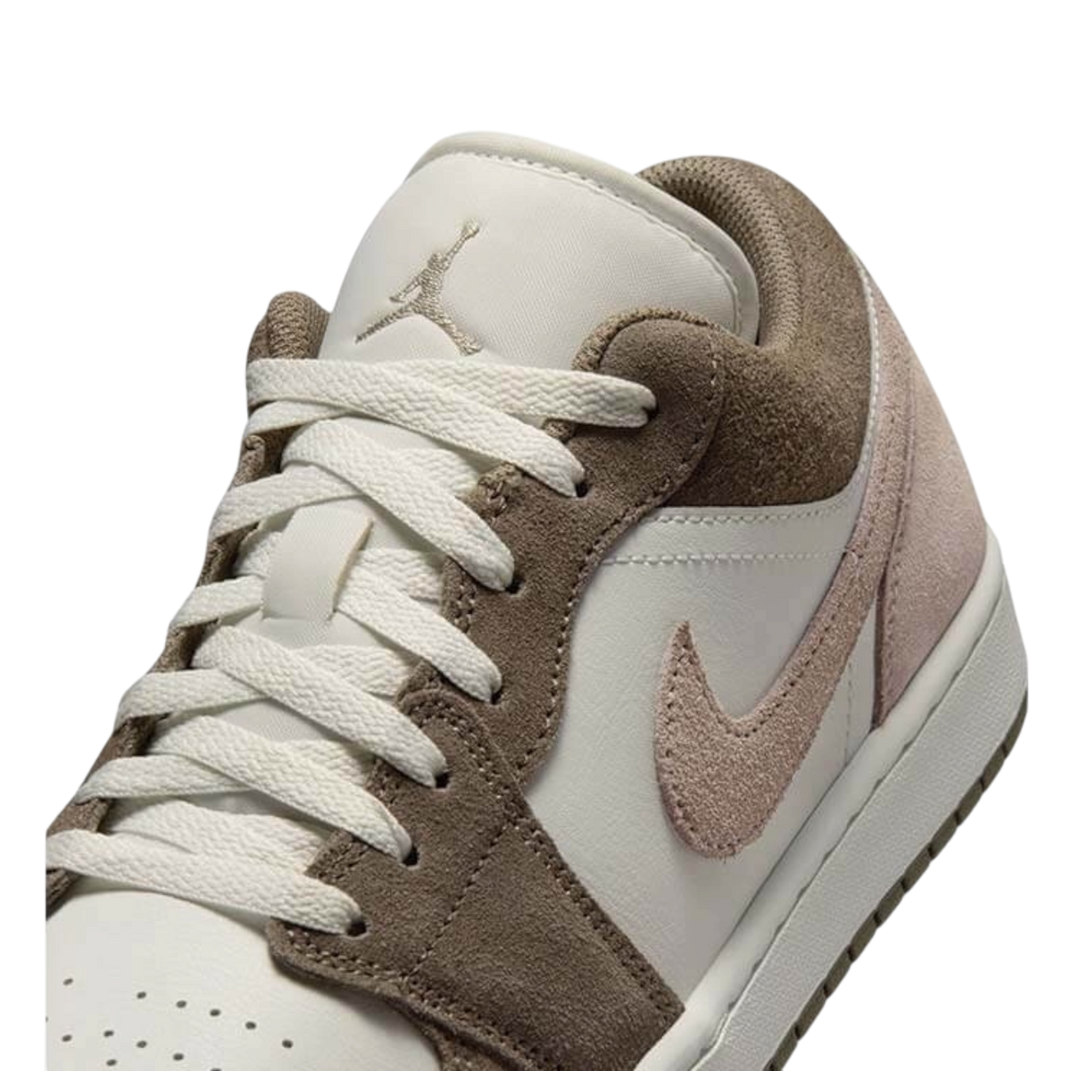 AIR JORDAN 1 LOW OLIVE GREY/ENIGMA STONE-SUMMIT WHITE