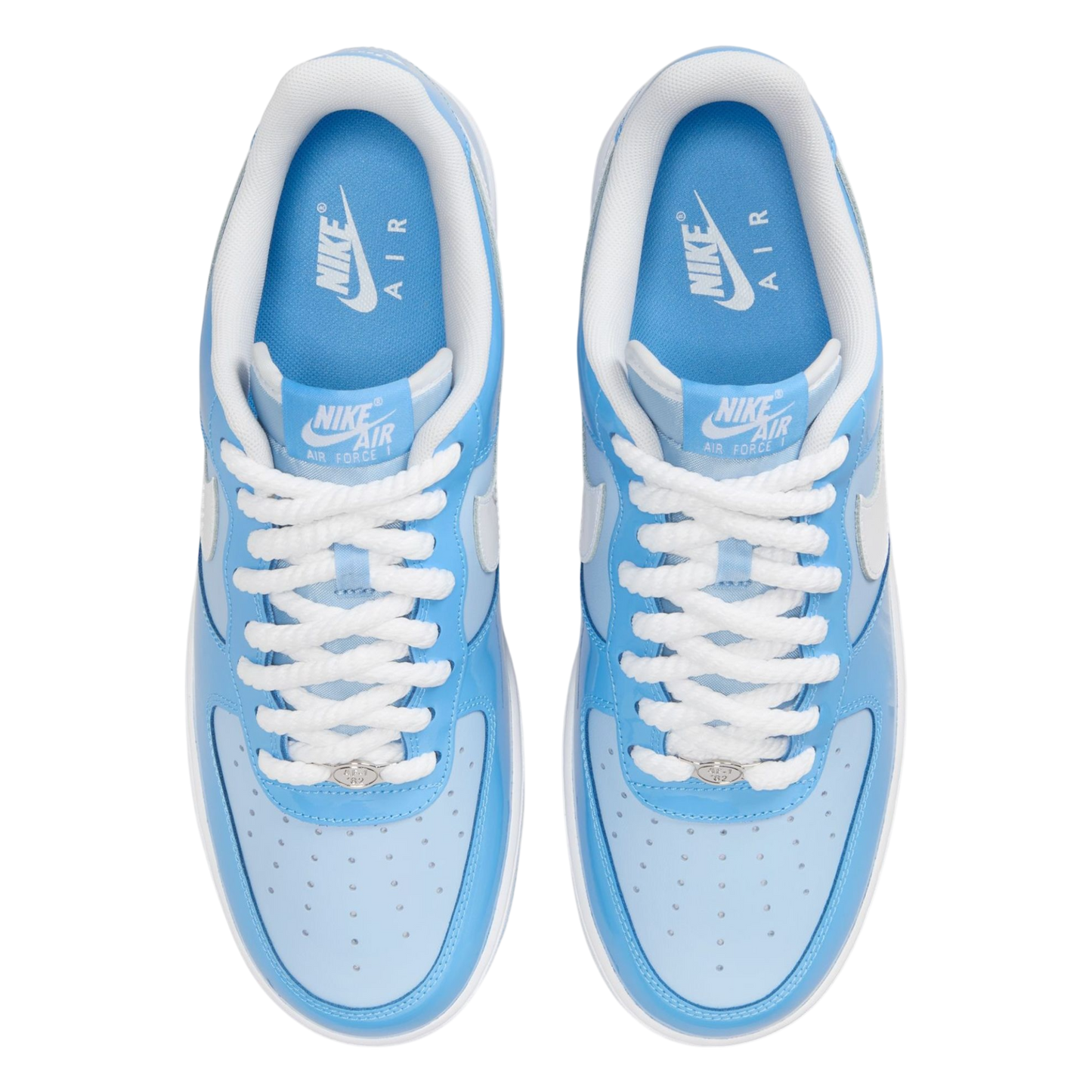 NIKE AIR FORCE 1 LOW '07 LV8 PHYCHIC BLUE WHITE PATENT