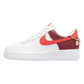 NIKE AIR FORCE 1 LOW '07 WHITE LIGHT CRIMSON GOLD CHARM BRACELET