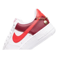 NIKE AIR FORCE 1 LOW '07 WHITE LIGHT CRIMSON GOLD CHARM BRACELET