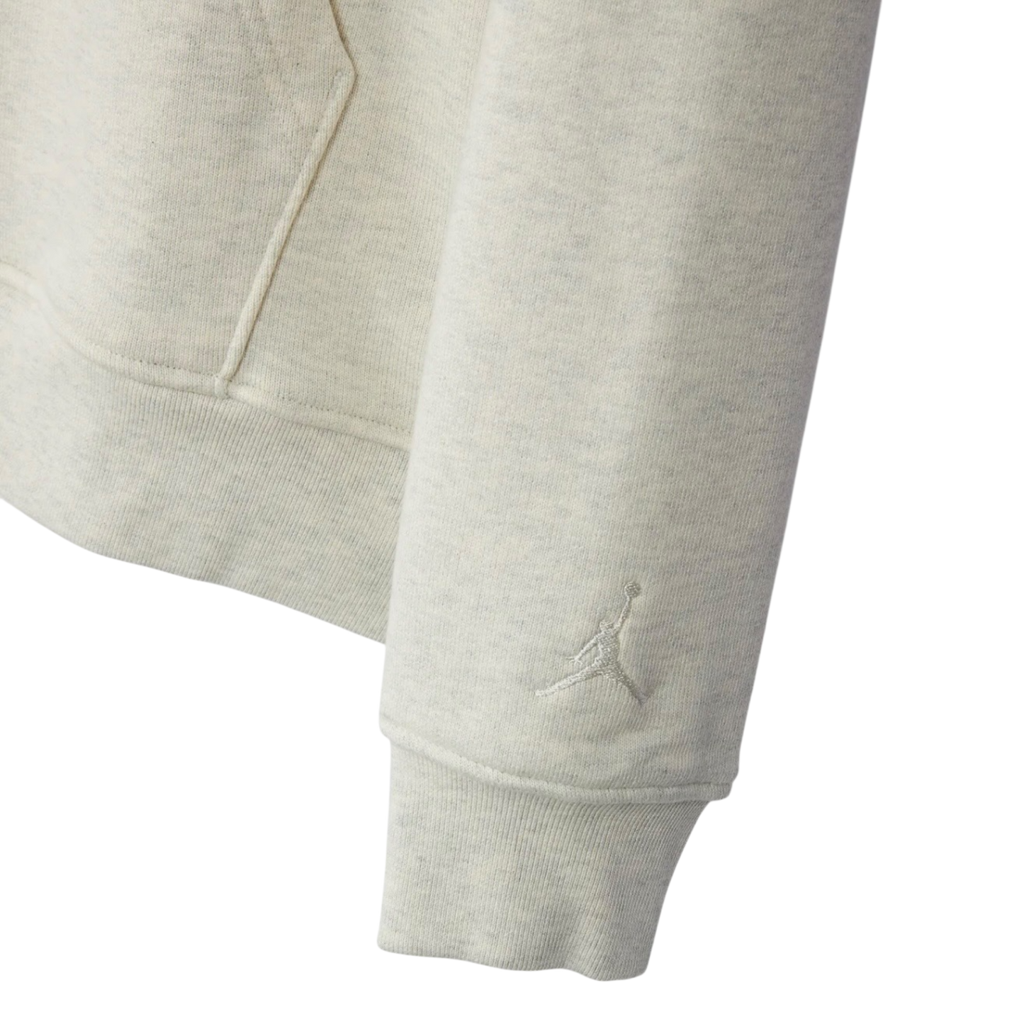 Jordan Wordmark Men's Fleece Hoodie Light Silver