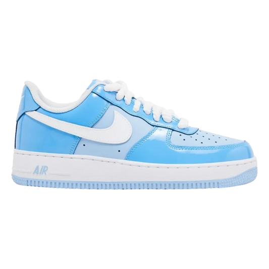 NIKE AIR FORCE 1 LOW '07 LV8 PHYCHIC BLUE WHITE PATENT