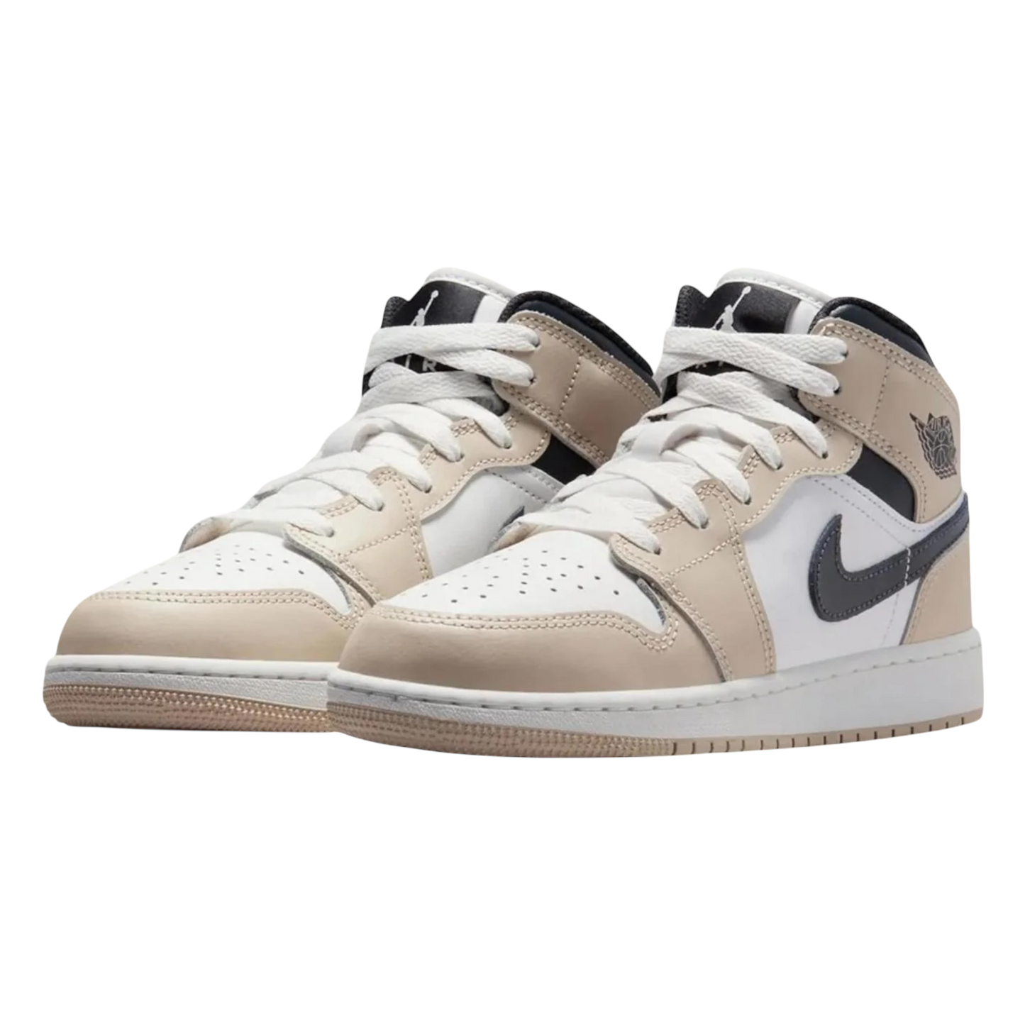 Air Jordan 1 Mid GS White Rattan