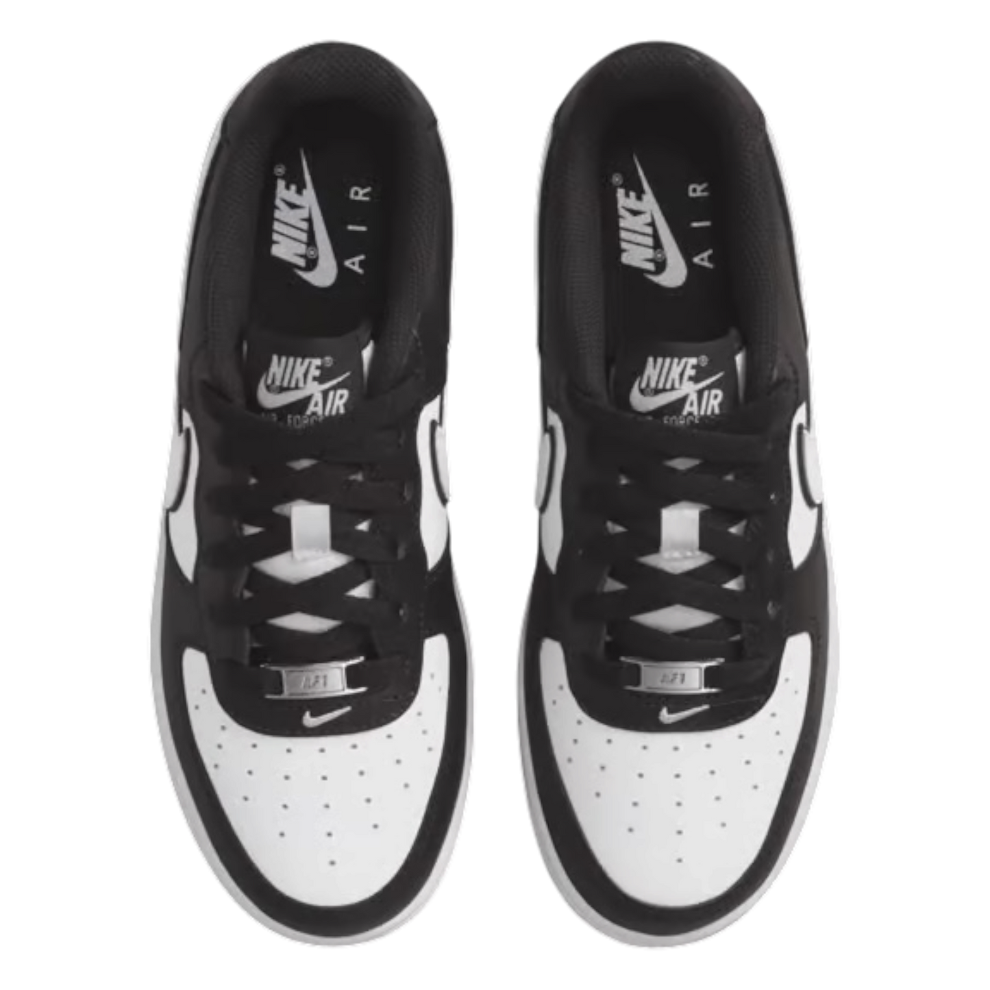 Nike Air Force 1 Low LV8 2 White Swoosh Panda (GS)