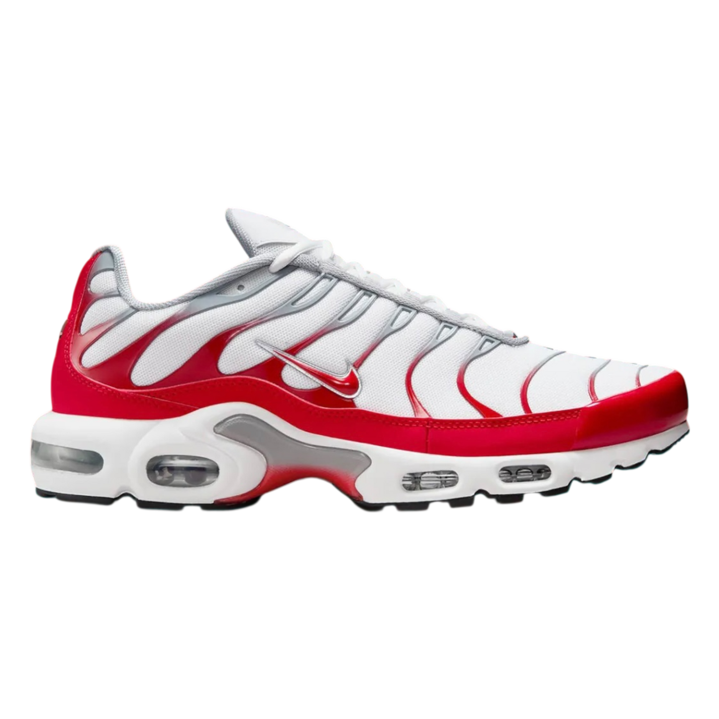 NIKE AIR MAX PLUS WHITE UNIVERSITY RED
