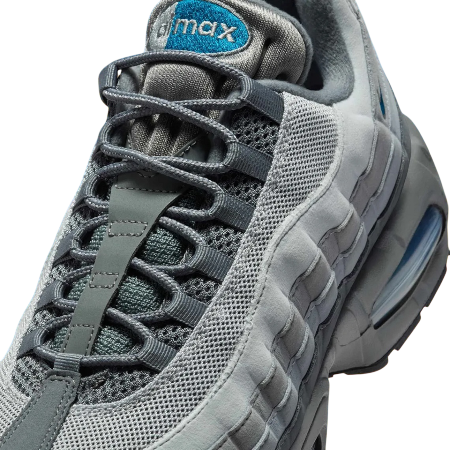 NIKE AIR MAX 95 OG BIG BUBBLE SMOKE GREY GREEN ABYSS