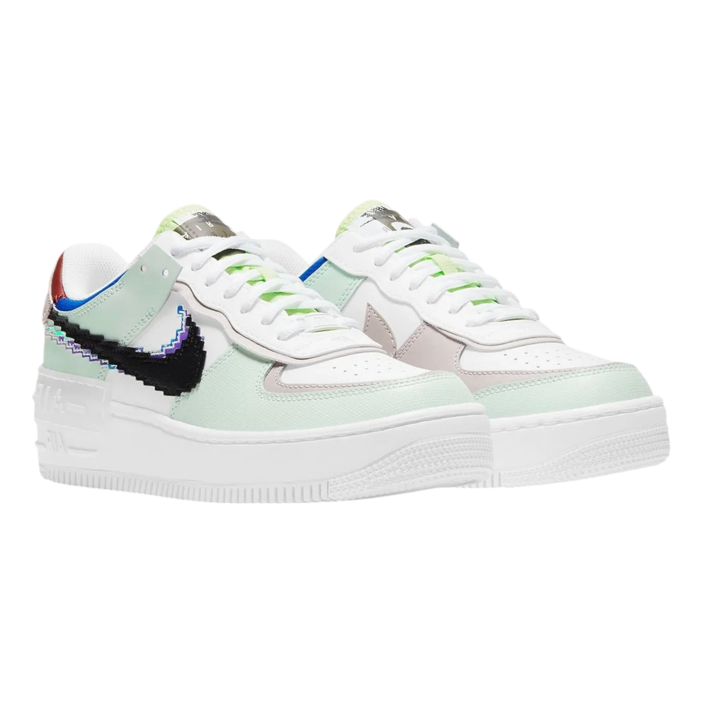 NIKE AIR FORCE 1 LOW SHADOW 8 BIT BARELY GREEN