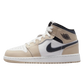 Air Jordan 1 Mid GS White Rattan