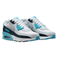 Nike Air Max 90 "White Baltic Blue Armory Navy Wolf Grey" (GS)