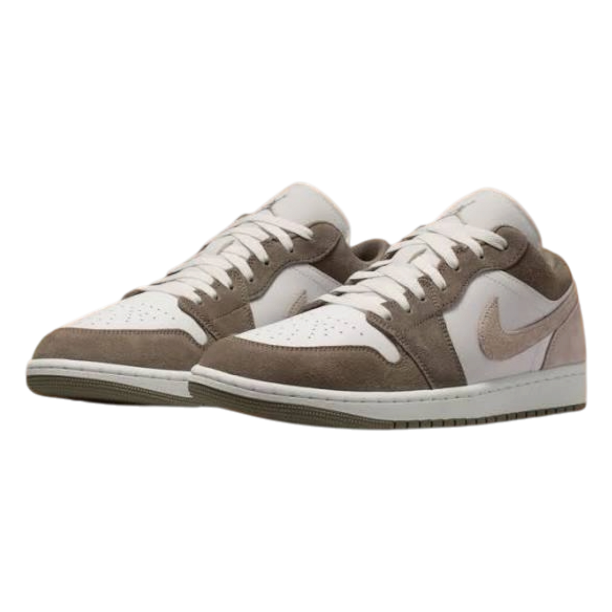 AIR JORDAN 1 LOW OLIVE GREY/ENIGMA STONE-SUMMIT WHITE