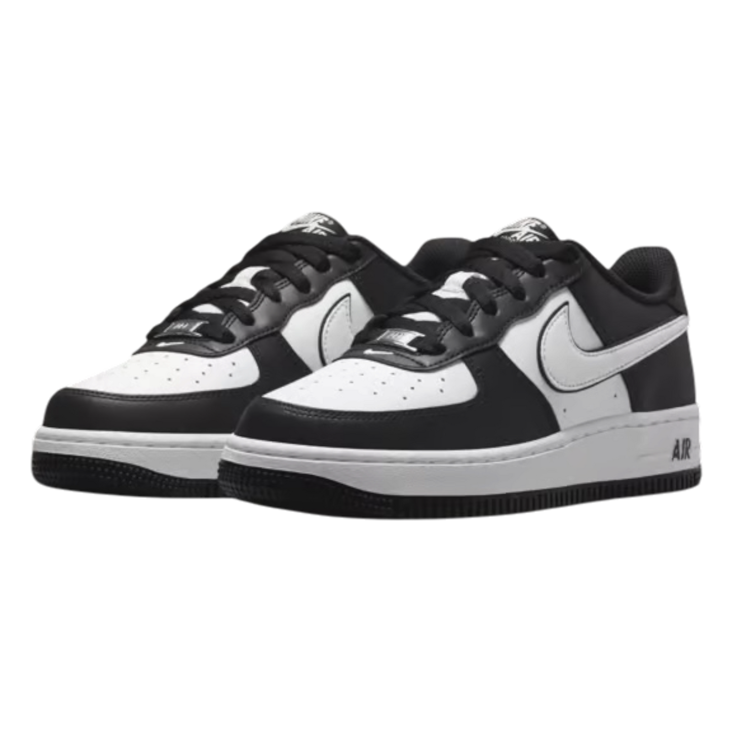 Nike Air Force 1 Low LV8 2 White Swoosh Panda (GS)