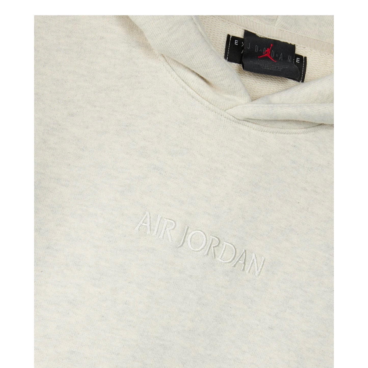 Jordan Wordmark Men's Fleece Hoodie Light Silver