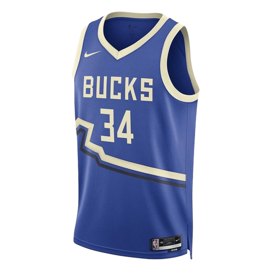 Nike NBA Giannis Antetokounmpo Milwaukee Bucks City Edition Basketball Jersey