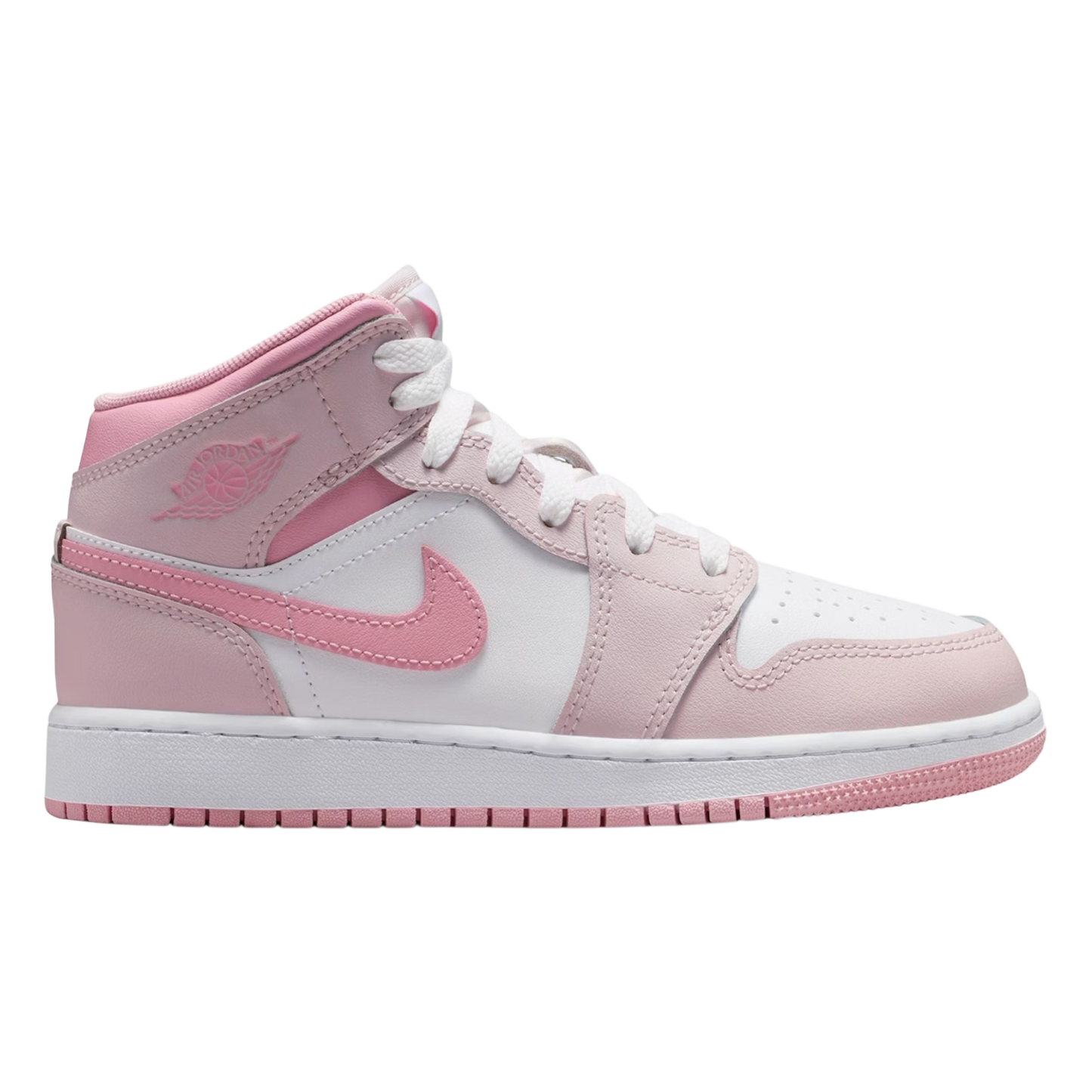 AIR JORDAN 1 MID PEARL PINK/MEDIUM SOFT PINK-WHITE