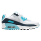 Nike Air Max 90 "White Baltic Blue Armory Navy Wolf Grey" (GS)