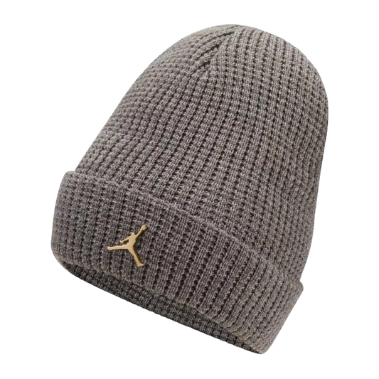 JORDAN JUMPMAN UTILITY METAL BEANIE CARBON HEATHER/METALLIC GOLD