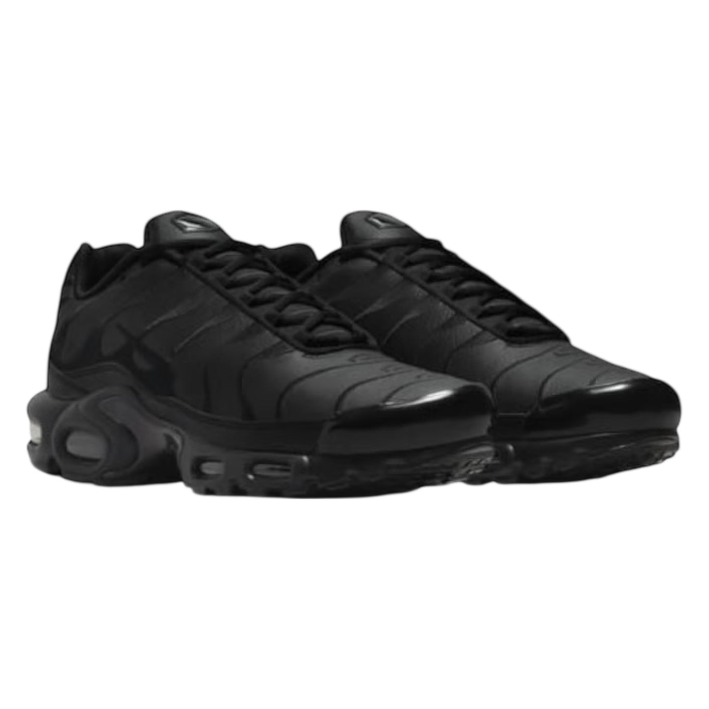 NIKE AIR MAX PLUS TRIPLE BLACK LEATHER