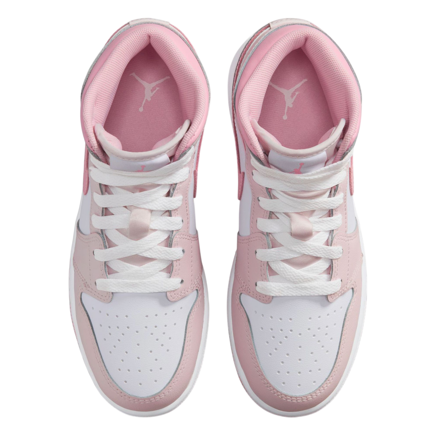 AIR JORDAN 1 MID PEARL PINK/MEDIUM SOFT PINK-WHITE