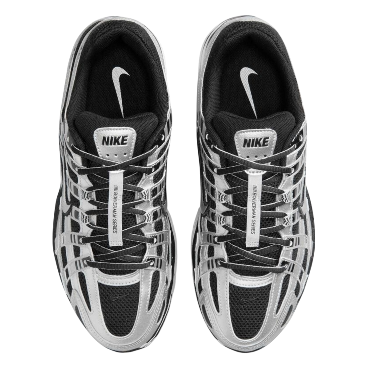 Nike P-6000 Metallic Silver Black White